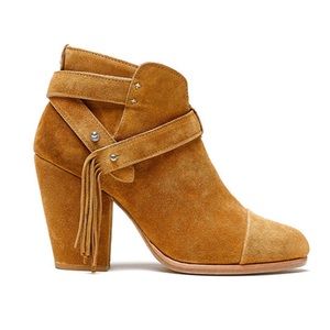 Rag & Bone Harrow suede bootie with fringe